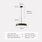 Nordic LED Hanglamp – Ronde Macaron Schijf voor Woonkamer & Eettafel