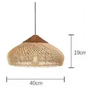Vintage Boho Rotan Hanglamp – E27 Plafondlamp voor Eetkamer & Woonkamer