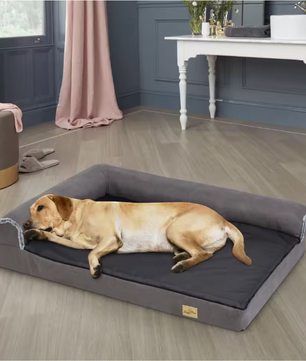 Orthopedisch Hondenbed – Traagschuim L-Vorm Sofa met Wasbare Hoes