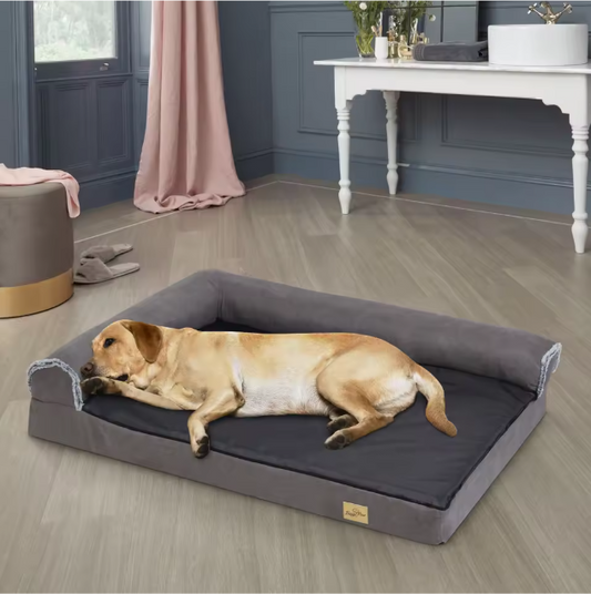 Orthopedisch Hondenbed – Traagschuim L-Vorm Sofa met Wasbare Hoes