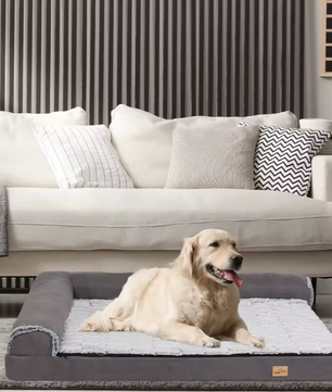 Orthopedisch Hondenbed – Traagschuim L-Vorm Sofa met Wasbare Hoes