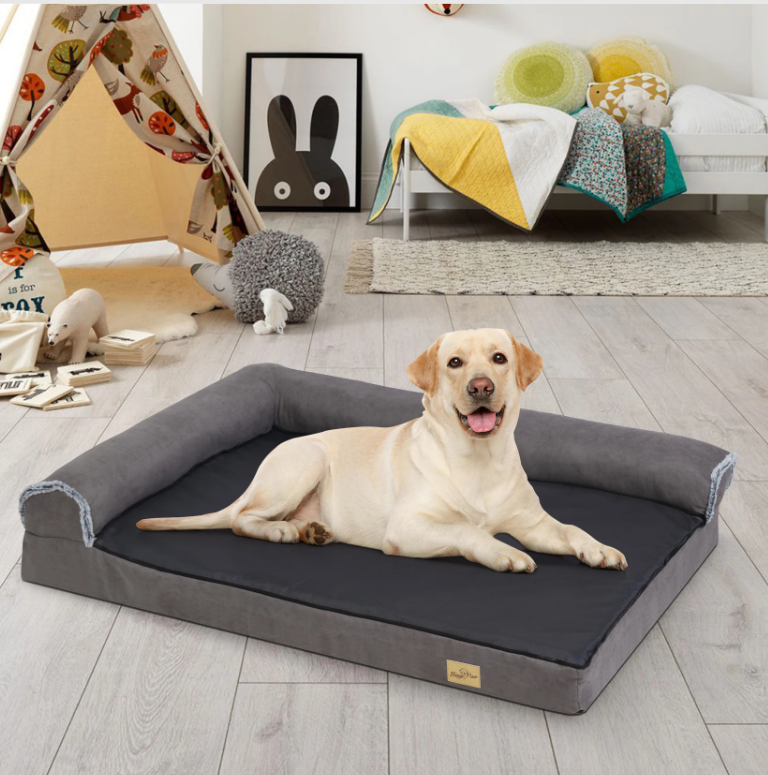 Orthopedisch Hondenbed – Traagschuim L-Vorm Sofa met Wasbare Hoes