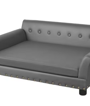 Verhoogde Hondenbank – Luxe Microfiber Leren Hondenfauteuil