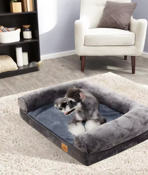 Extra Groot Hondenbed – Luxe Hondensofa met Wasbare Hoes & Steun