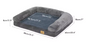 Extra Groot Hondenbed – Luxe Hondensofa met Wasbare Hoes & Steun