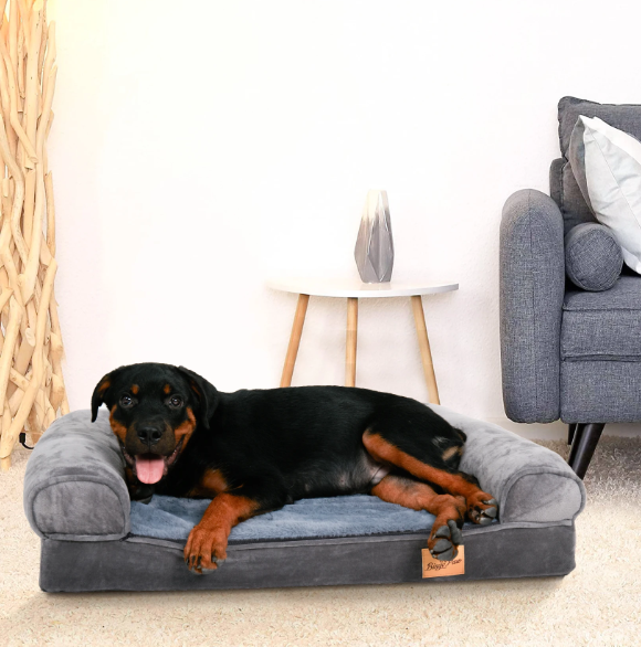Extra Groot Hondenbed – Luxe Hondensofa met Wasbare Hoes & Steun