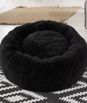 Rond Pluche Honden- en Kattenbed – Warm, Zacht & Wasbaar Nest