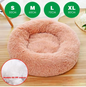 Rond Pluche Honden- en Kattenbed – Warm, Zacht & Wasbaar Nest