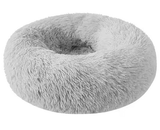 Rond Pluche Honden- en Kattenbed – Zacht, Warm & Comfortabel
