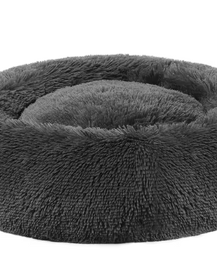Rond Pluche Honden- en Kattenbed – Zacht, Warm & Comfortabel