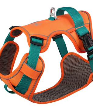 Ademend Mesh Hondenharnas – Reflecterend, Verstelbaar & Comfortabel