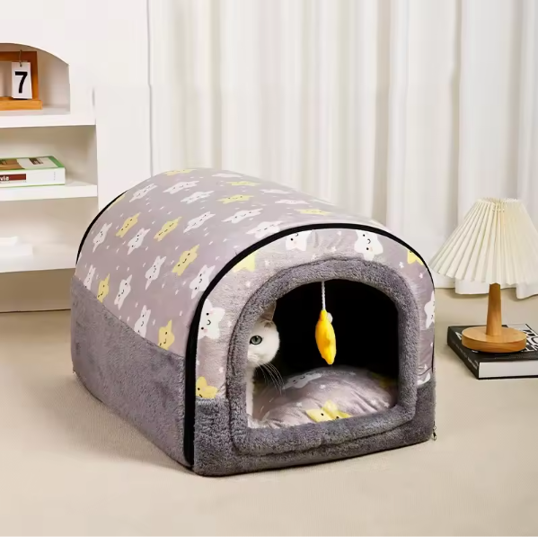 Grote Hondenkennel – Warme Wintermat & Wasbaar Hondenbed voor Middelgrote Honden