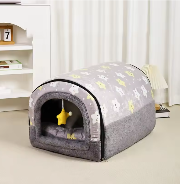 Grote Hondenkennel – Warme Wintermat & Wasbaar Hondenbed voor Middelgrote Honden