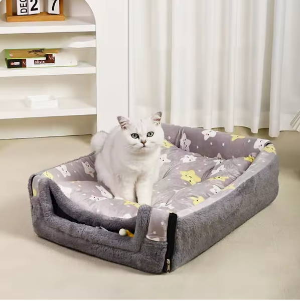 Grote Hondenkennel – Warme Wintermat & Wasbaar Hondenbed voor Middelgrote Honden