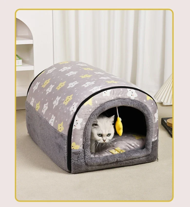 Grote Hondenkennel – Warme Wintermat & Wasbaar Hondenbed voor Middelgrote Honden