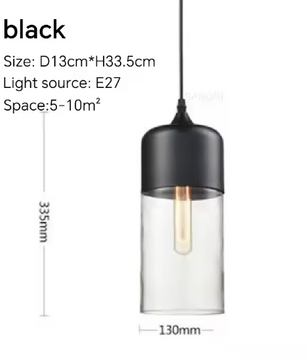 Nordic LED Hanglamp – Moderne Glas & Houten Plafondlamp voor Woonkamer, Slaapkamer & Eetkamer