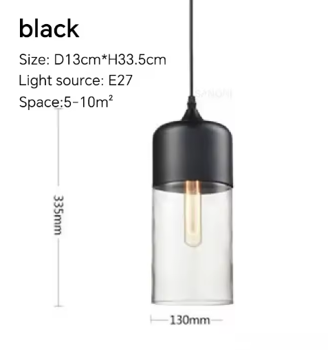 Nordic LED Hanglamp – Moderne Glas & Houten Plafondlamp voor Woonkamer, Slaapkamer & Eetkamer