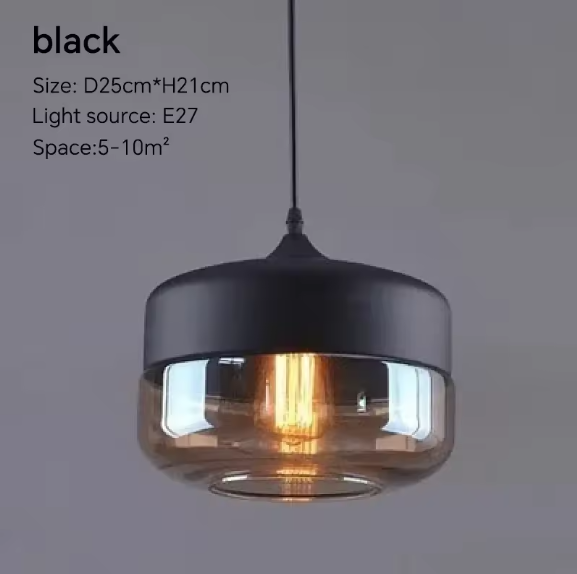 Nordic LED Hanglamp – Moderne Glas & Houten Plafondlamp voor Woonkamer, Slaapkamer & Eetkamer