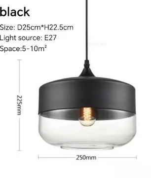 Nordic LED Hanglamp – Moderne Glas & Houten Plafondlamp voor Woonkamer, Slaapkamer & Eetkamer