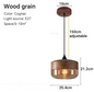 Nordic LED Hanglamp – Moderne Glas & Houten Plafondlamp voor Woonkamer, Slaapkamer & Eetkamer