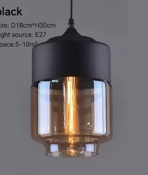 Nordic LED Hanglamp – Moderne Glas & Houten Plafondlamp voor Woonkamer, Slaapkamer & Eetkamer