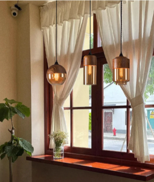 Nordic LED Hanglamp – Moderne Glas & Houten Plafondlamp voor Woonkamer, Slaapkamer & Eetkamer