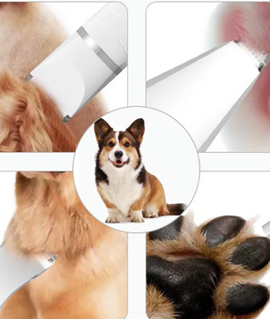4-in-1 Elektrische Hondentondeuse – Draadloze Trimmer & Nagelslijper voor Katten en Honden
