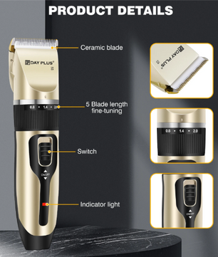Hondentondeuse Draadloos – Geluidsarme Trimmer & Complete Verzorgingsset voor Honden en Katten