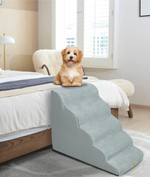 5-laags Hondentrap – Wasbare Antislip Huisdiertrap voor Bed en Bank