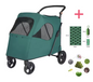 Grote Huisdierkinderwagen – Opvouwbare Buggy voor Honden & Katten, Verstelbaar Handvat