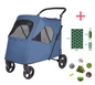 Grote Huisdierkinderwagen – Opvouwbare Buggy voor Honden & Katten, Verstelbaar Handvat