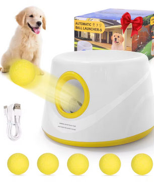 Automatische Ballenwerper voor Honden – Met 3 Afstandsinstellingen & 5 ETPU-Tennisballen