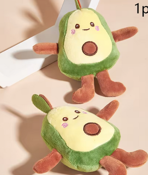 Avocado Hondenspeelgoed – Pluche Knuffel & Kauwspeeltje, 15 cm