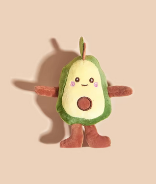 Avocado Hondenspeelgoed – Pluche Knuffel & Kauwspeeltje, 15 cm