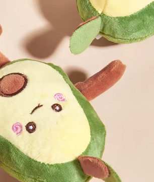 Avocado Hondenspeelgoed – Pluche Knuffel & Kauwspeeltje, 15 cm