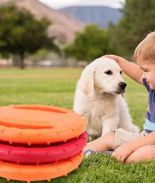 Honden Vliegende Schotel – Interactief Schuimspeelgoed voor Puppy’s en Middelgrote Honden
