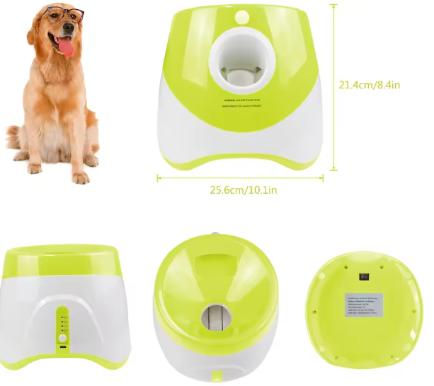 Automatische Tennisballenwerper voor Honden – Interactief Speelgoed met 3 Afstanden