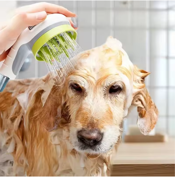 Huisdier Douche Sproeier – Hond en Kat Bad met Massageborstel