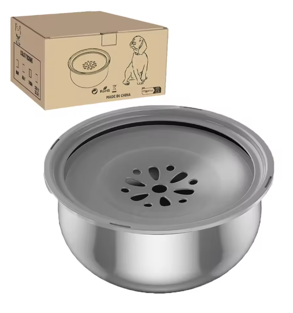 Roestvrijstalen Drijvende Waterkom – 4,3L Automatische Drinkbak voor Hond & Kat