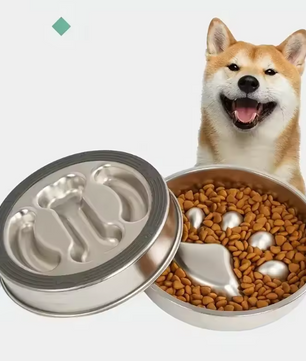Verhoogde Roestvrijstalen Voerbak – Ergonomisch & Antislip, Voor Hond en Kat
