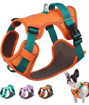 Ademend Nylon Hondenharnas – Reflecterend, Verstelbaar & Comfortabel Vest