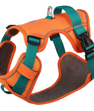 Ademend Nylon Hondenharnas – Reflecterend, Verstelbaar & Comfortabel Vest