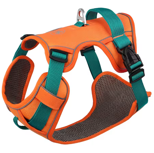 Ademend Nylon Hondenharnas – Reflecterend, Verstelbaar & Comfortabel Vest