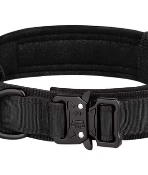 Tactische Nylon Hondenhalsband – Metalen Gesp & Ademend Ontwerp voor Middelgrote en Grote Honden