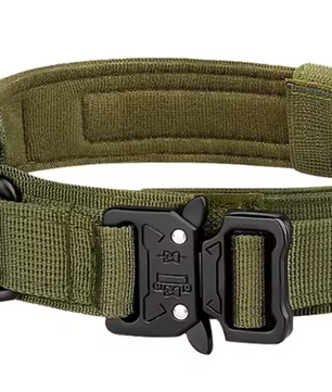 Tactische Nylon Hondenhalsband – Metalen Gesp & Ademend Ontwerp voor Middelgrote en Grote Honden