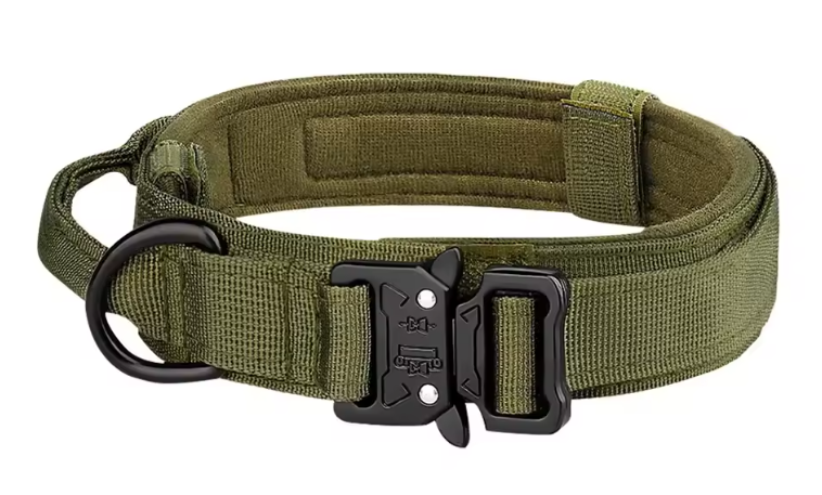 Tactische Nylon Hondenhalsband – Metalen Gesp & Ademend Ontwerp voor Middelgrote en Grote Honden