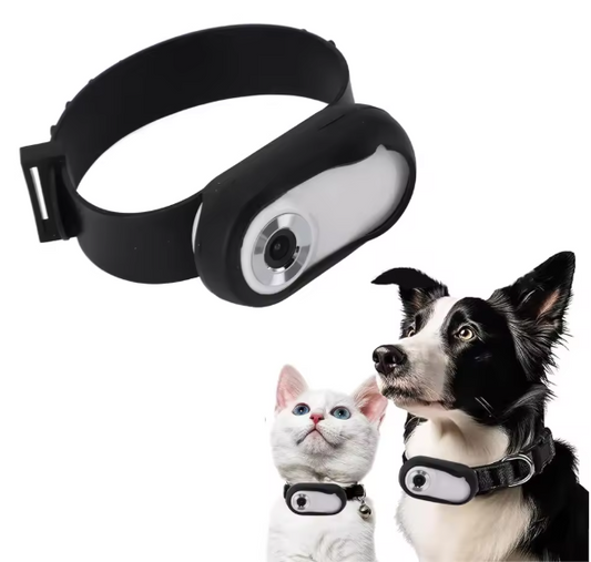 Huisdiercamera met Halsband – HD 1080P Video & Foto, LCD-scherm, Lichtgewicht en Draagbaar