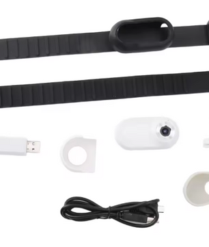 Huisdiercamera met Halsband – HD 1080P Video & Foto, LCD-scherm, Lichtgewicht en Draagbaar