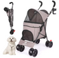 Lichtgewicht Opvouwbare Huisdierkinderwagen – Comfortabel & Ademend voor Honden en Katten