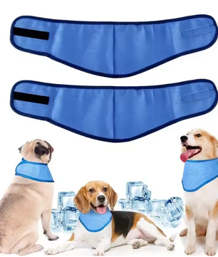 Koelbandana voor Honden – Herbruikbare Zomer Halsband met Riemgat, Ademend & Comfortabel